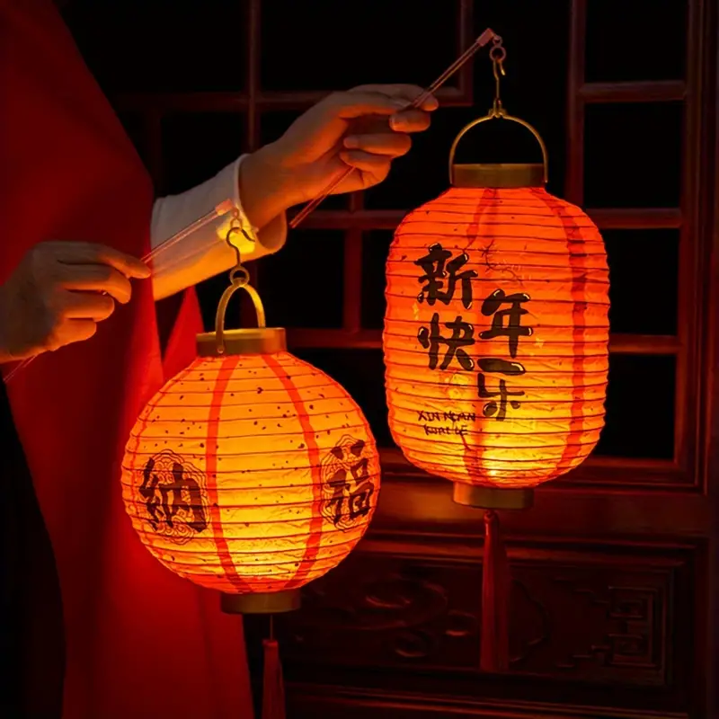1pc, Lanterna Cinese, Decorazione Atmosfera Festiva Capodanno Cinese,  Lanterna Rossa Stile Nazionale, Lanterna Carta Stile Antico Cinese  Capodanno Lunare, Lampada Palazzo, Lanterne Portatili Luminose A Cartone  Animato - Casa E Cucina 