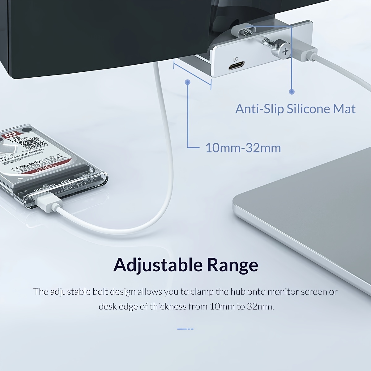 4 Ports Usb 3.0 Hub Power Supply Usb3.0 Splitter Adapter - Temu