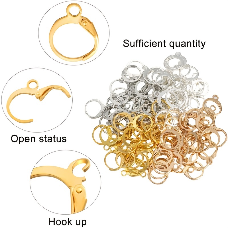 50pcs Clip On Earring Jewelry Making Findings Backing DIY