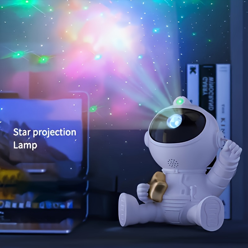 USB Robot Galaxy Star Projector Starry Sky Night Light Astronaut