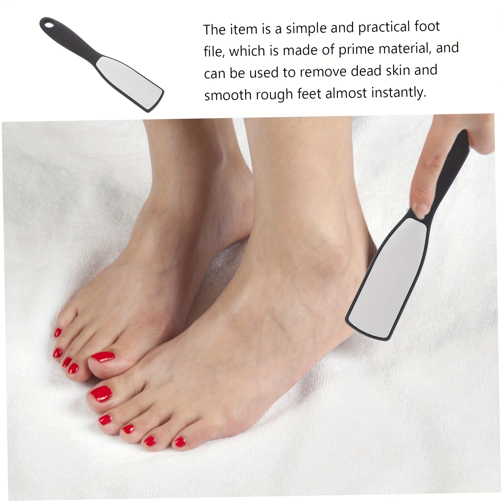Practical Foot File Callus Dead Skin Remover Stainless Steel Pedicure  Exfoliating File Foot Heel Grinder Foot Care Tool - Temu