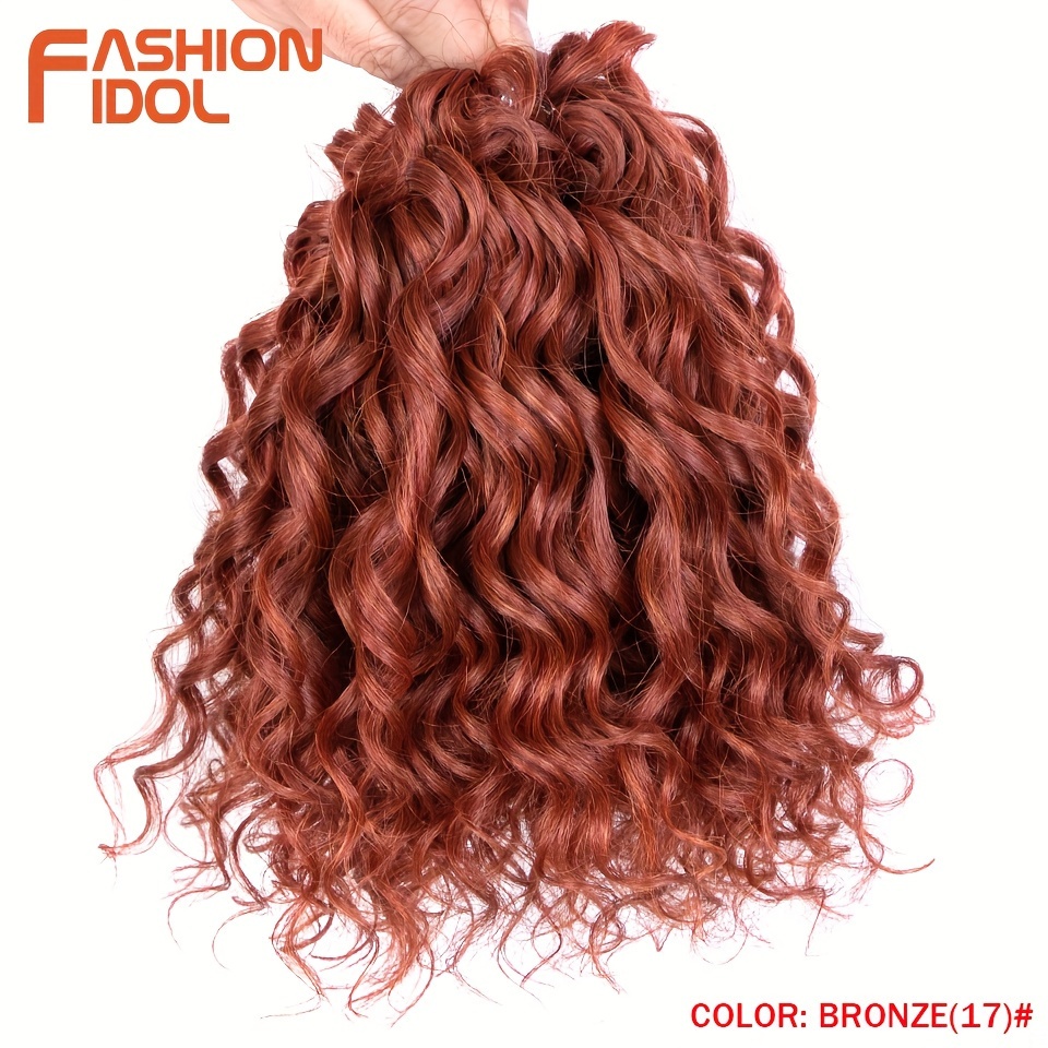 Outlet Deal | Deep Wave Crochet Hair 10 Color 99J | Pre-Looped Wavy Curly  Crochet Synthetic Hair