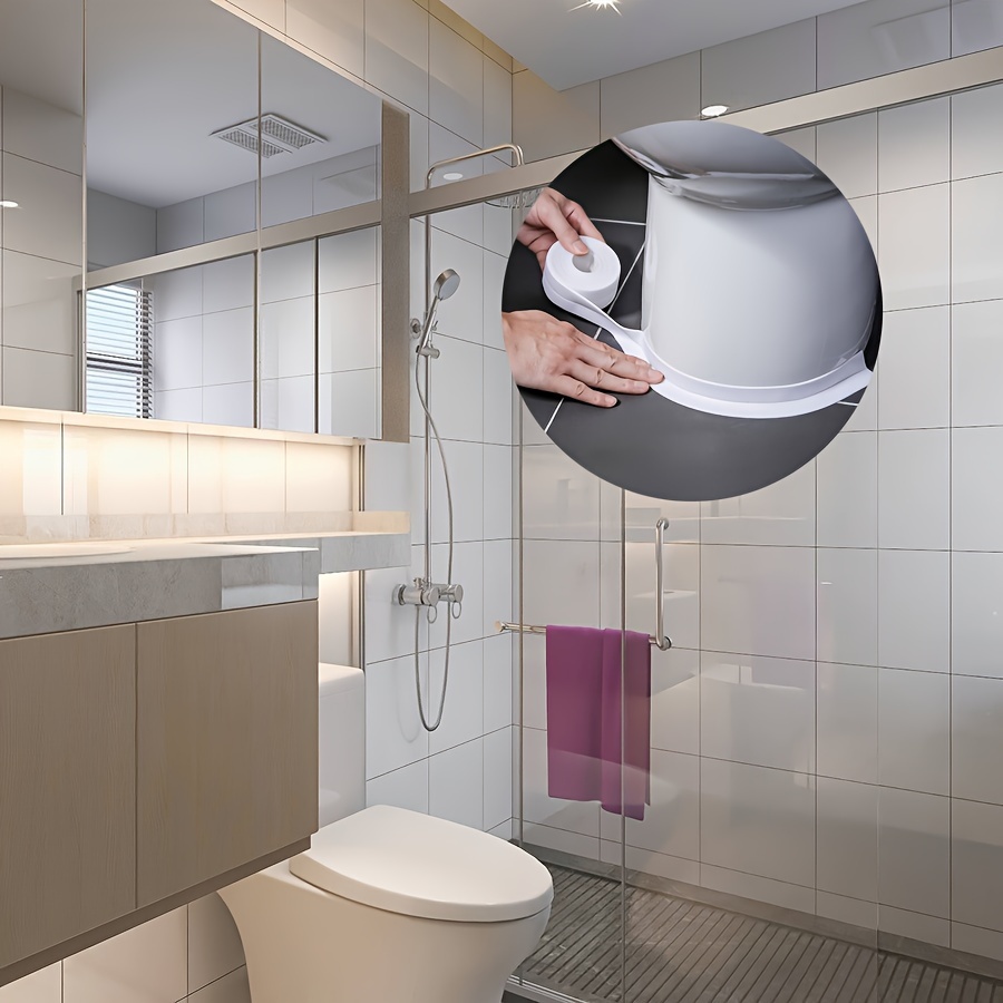 Waterproof Mildew proof Toilet Caulk Strip Bathroom Self - Temu
