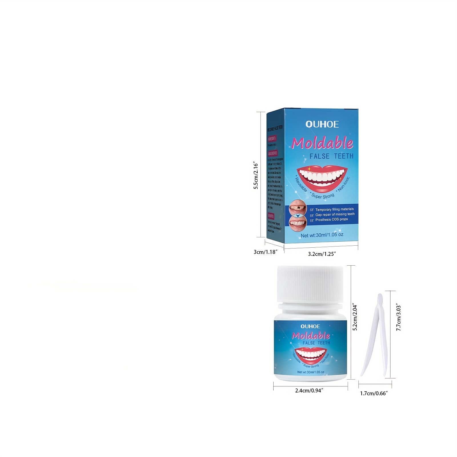 False Teeth Solid Glue Temporary Tooth Repair Kit Teeth And - Temu