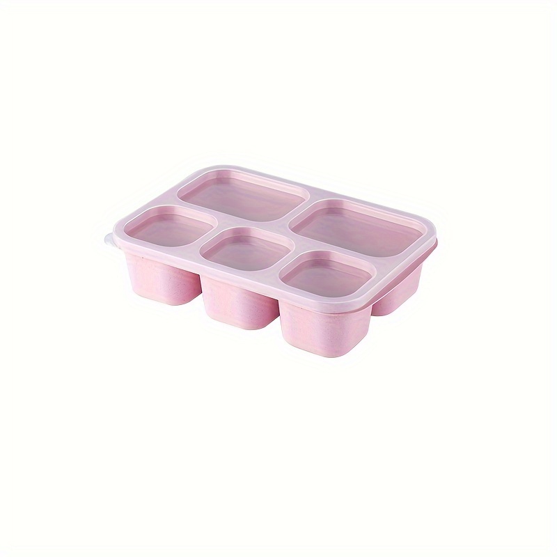 Wheat Straw Snack Container, Lunch Container, Reusable Pre Meal Snack  Containers, Square Divided Bento Box, Leakproof Food Container, Snack Boxes  For Preschool, Work, And Travel - Temu