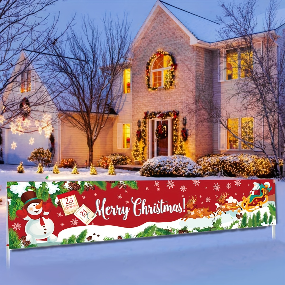 Merry Christmas Banner Winter Wonderland Printable 2023  Christmas  banners, Merry christmas banner, Merry christmas