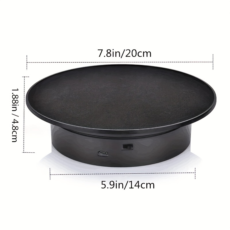 Motorized Photography Display 360 Degree Electric Rotating Turntable  Automatic Revolving Platform for Product Display Cake
