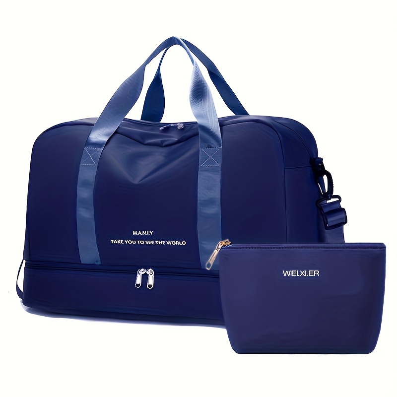 Expandable Travel Luggage Sports Handbag Wash Bag Fitness - Temu