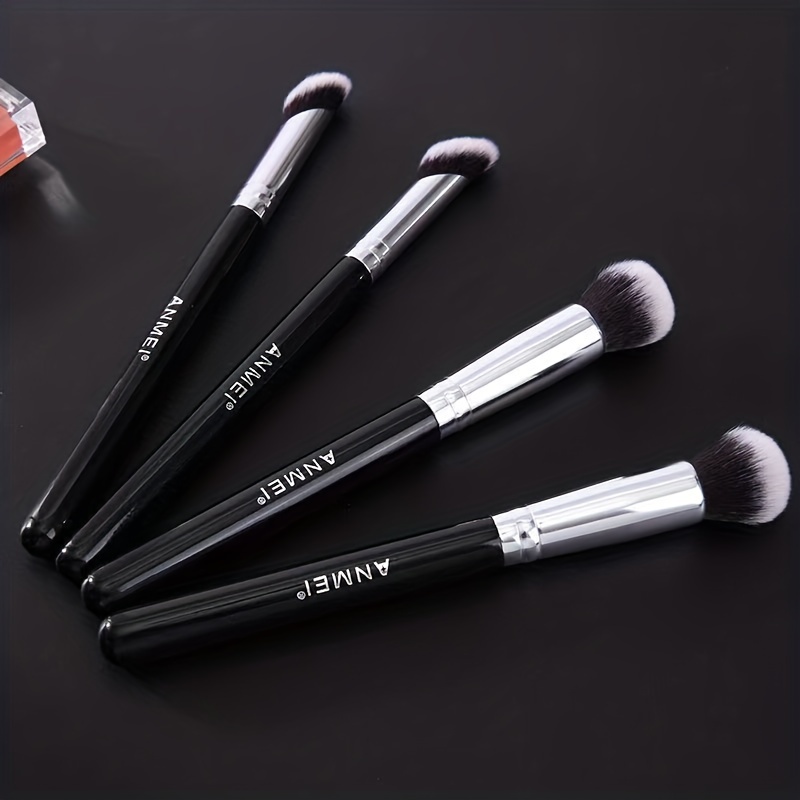 Under Eye Concealer Brush Mini Angled Flat Top Kabuki Nose Contour Brush  Soft Dense Bristles Full Coverage For Concealing Blending Setting Buffing