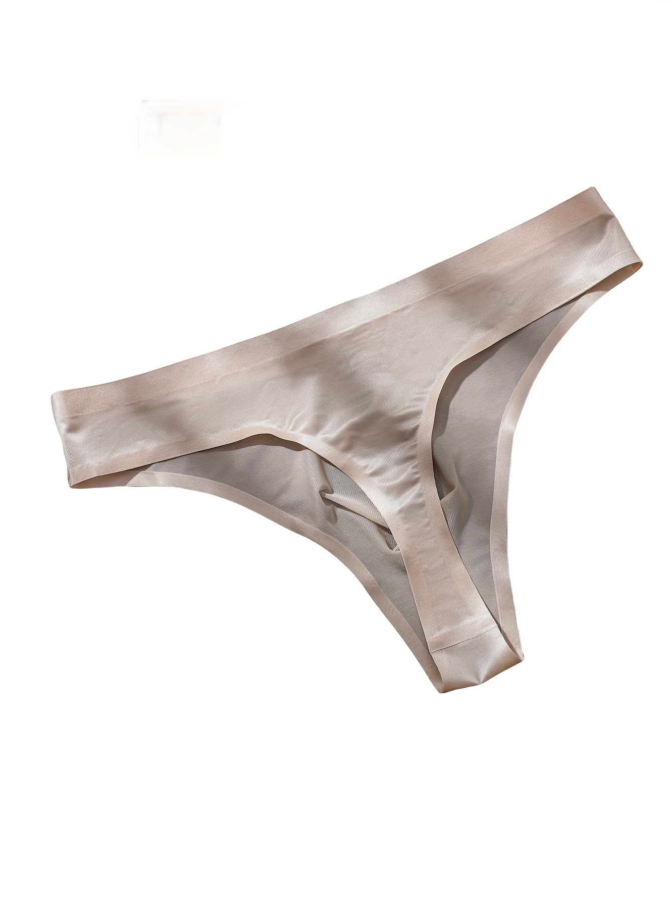 5pcs Thong Panties Sexy Lingerie Plus Size Woman Ice Silk Seamless