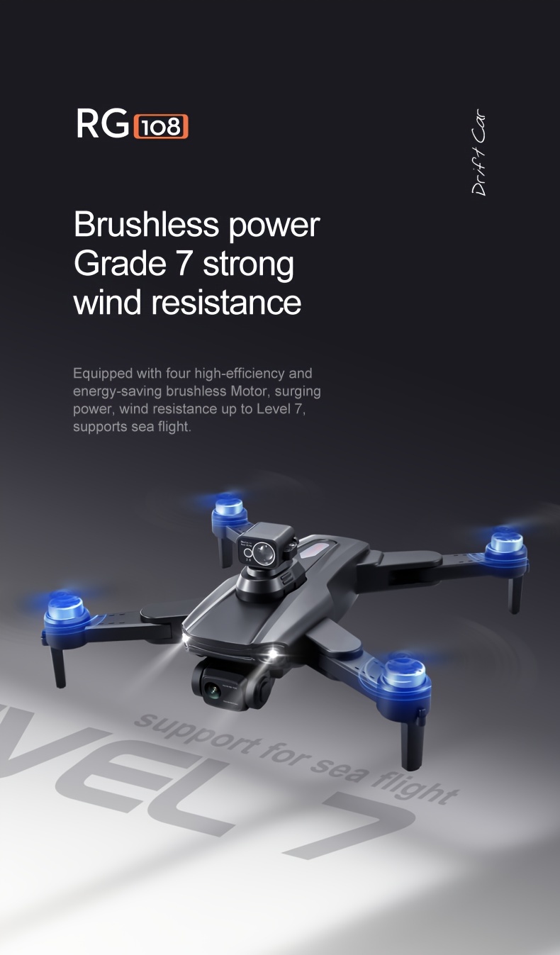 foldable drone with dual camera gps wifi led screen obstacle avoidance and more details 8