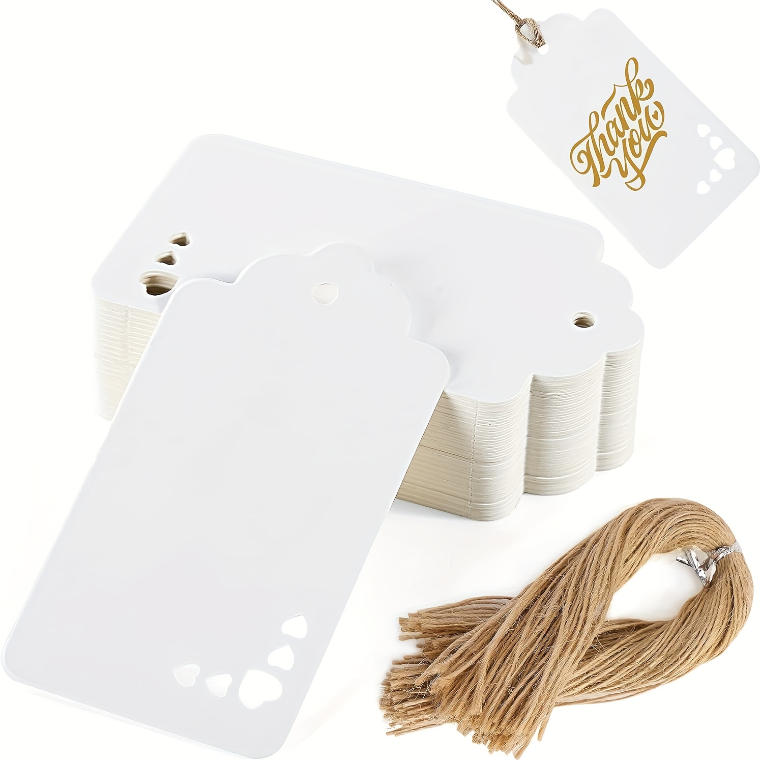Price Labels Blank Price Signs Gift Tags With String Kraft - Temu
