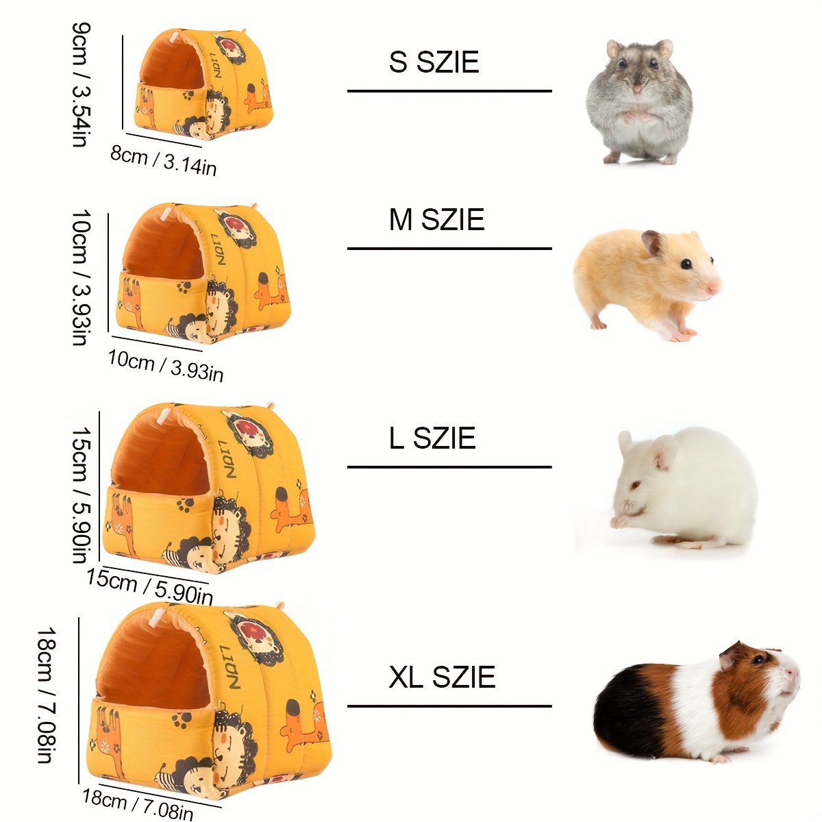 Cozy And Comfy Hamster Bed: Soft Cotton Cage Sleeping Bed With Warm Cushion  Pet Accessories - Temu