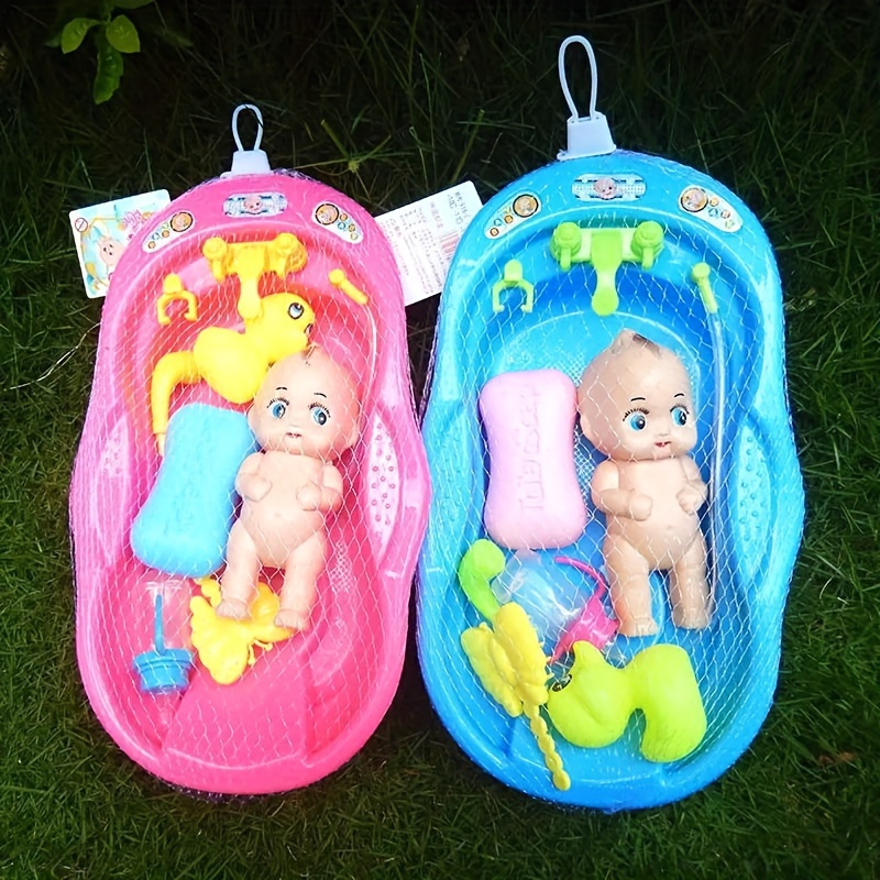 Little Set Bathtub Toy Kids Bath Beach Swim Water Play Water - Temu