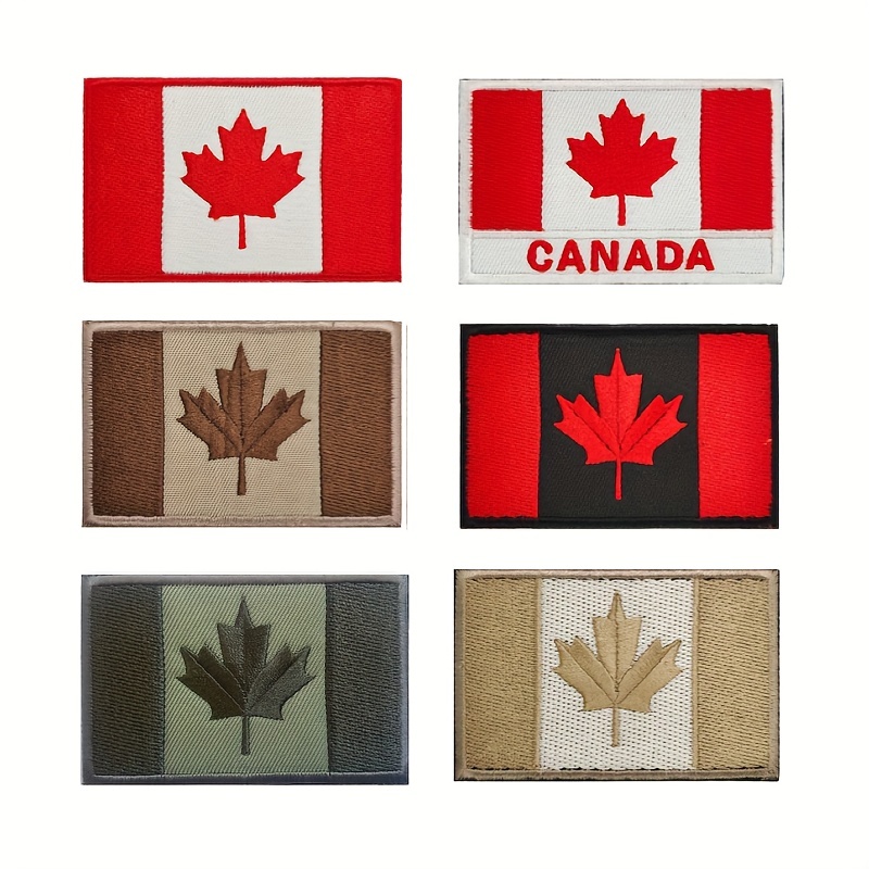 Multicolor Canadian Maple Leaf Embroidered Patch Perfect For - Temu Japan