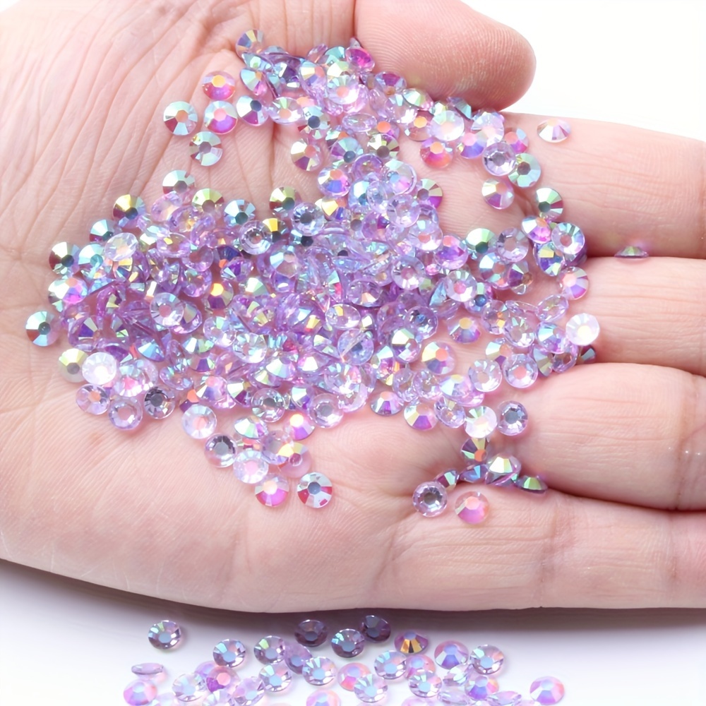 Purple Amethyst Flat Back Diamond Acrylic Rhinestones Plastic Gemstones for  Crafts, Jewelry Making, Cosplay, Props, Face Gems Party Embelish 