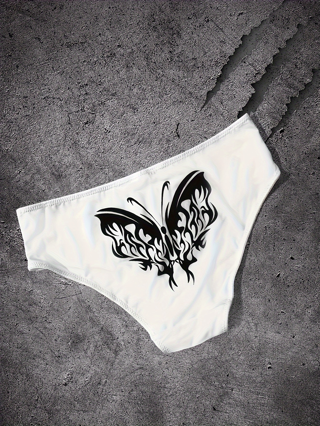 Torrid Cheeky Panties Underwear Spider Web Henley Halloween Black White 3  22 24