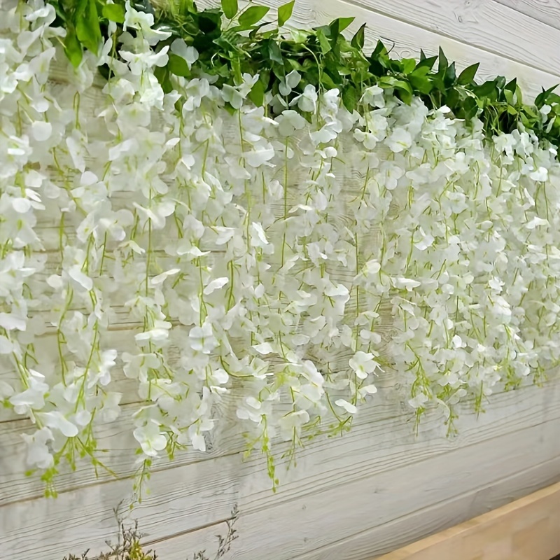 6 ft WHITE GREEN Silk Baby Breath Artificial Flower GARLAND Party