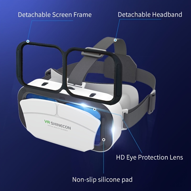 Shinecon-casco De Realidad Virtual, Gafas 3d Aumentadas Para Iphone,  Android, Teléfono Inteligente, Gafas Para Móvil, Juego De Viar - Gafas 3d/realidad  Virtual - AliExpress