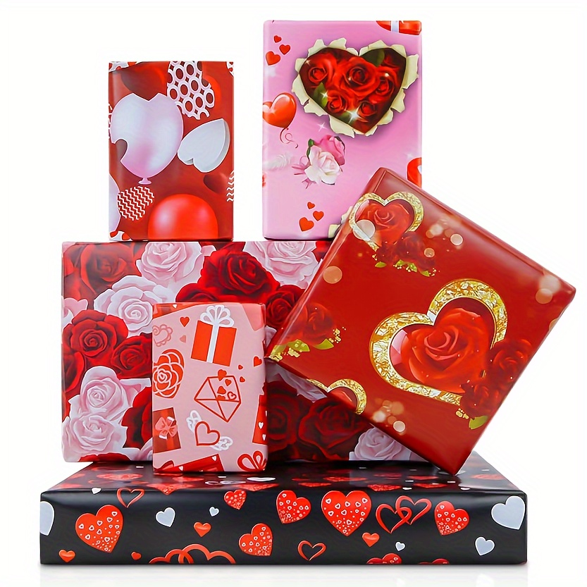 Valentine's Day Wrapping Paper Gift Wrapping Paper - Temu