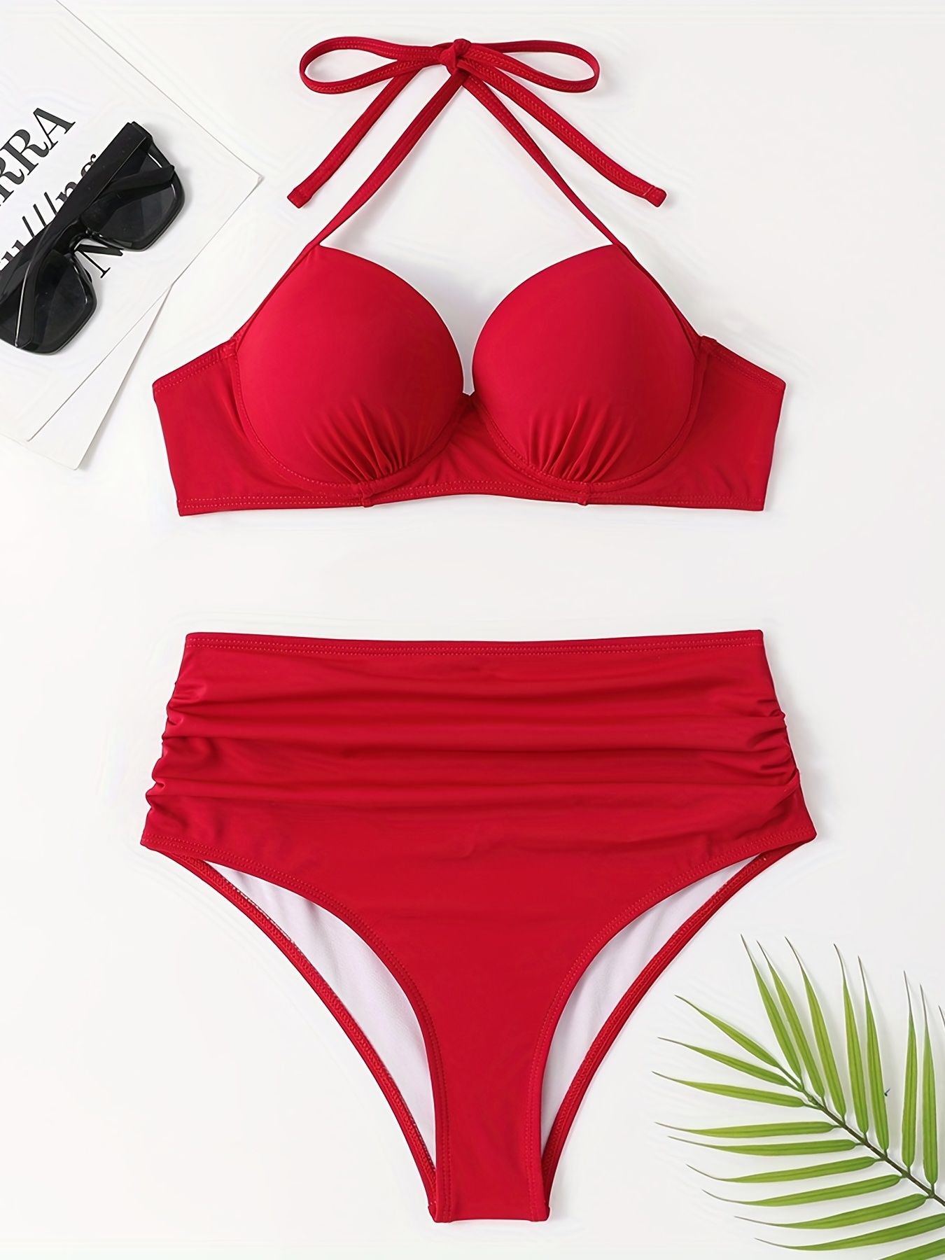 G Cup Swimsuits for Women Water Cut Set Hight Women Push Two High Up Color  Bikini Swimsuit Piece Waist Junior, Blue, Large : : Clothing,  Shoes & Accessories