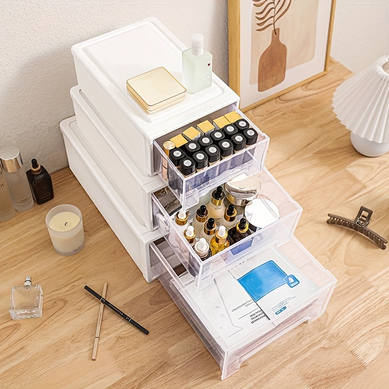 Acrylic Plastic Storage Box With Lid Makeup Organizer Transparent Desk  Drawer Organizers Box Jewelry Box Closet Organizer Boxes - AliExpress