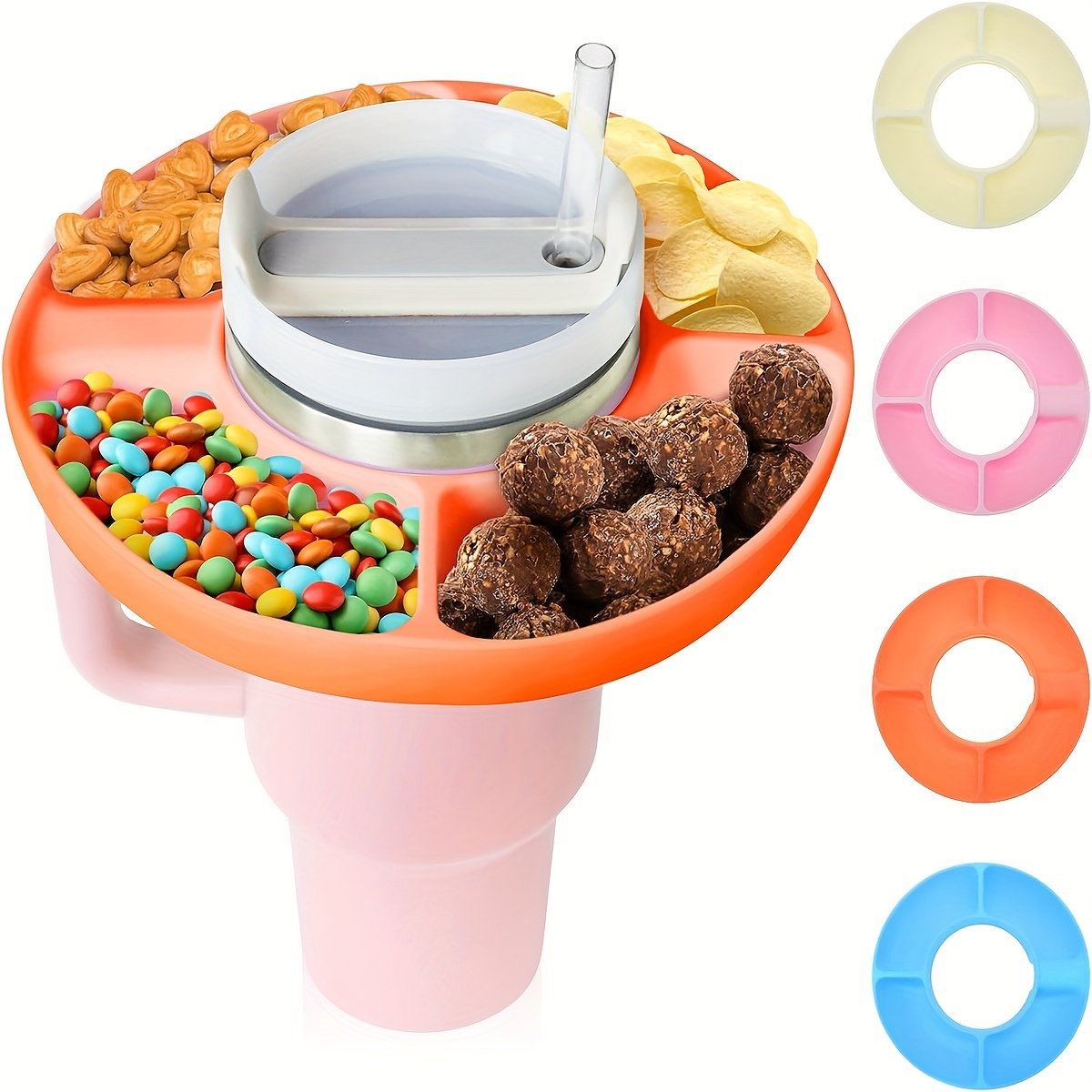 Snack Bowl For Cup, Tumbler Snack Tray Compatible With Stanley Cups,  Reusable Stanley Snack Tray For Stanley Tumbler Accessories - Temu