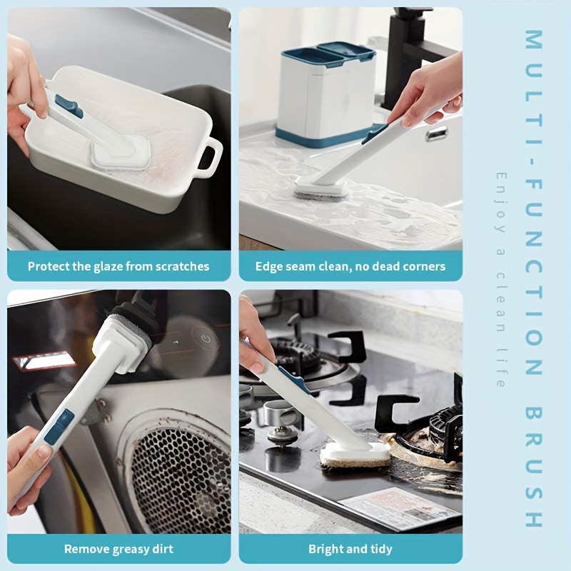 Disposable Brush Pot Dishwashing Brush Washing Pot Brush Cup