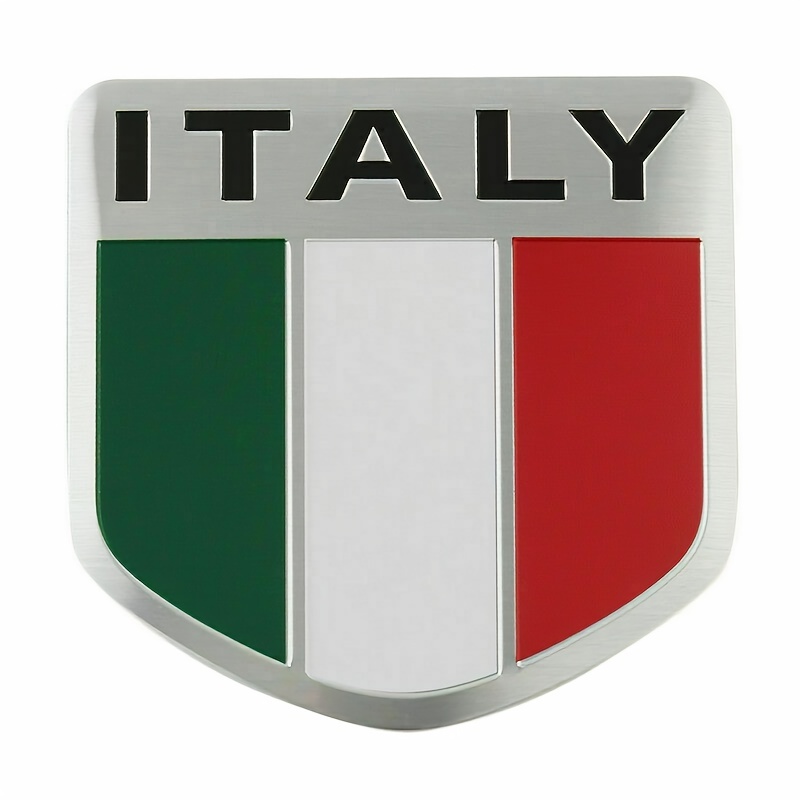 13pcs THIN Italy Flag Sticker Emblem Badge Decoration for Italian