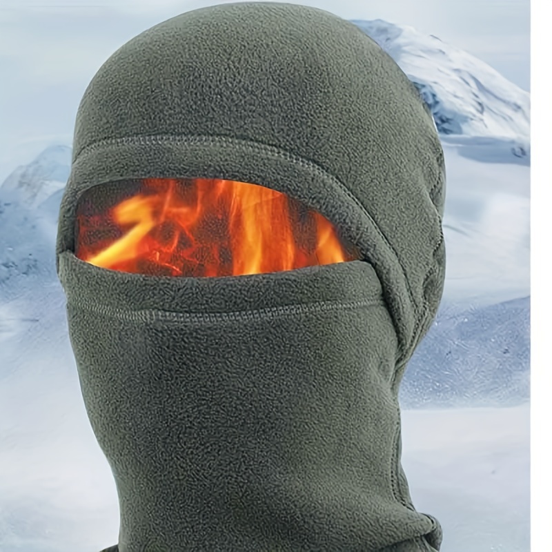 Cache-Cou D'hiver Coupe-Vent En Polaire Cagoule De Ski Masque Complet Pour R