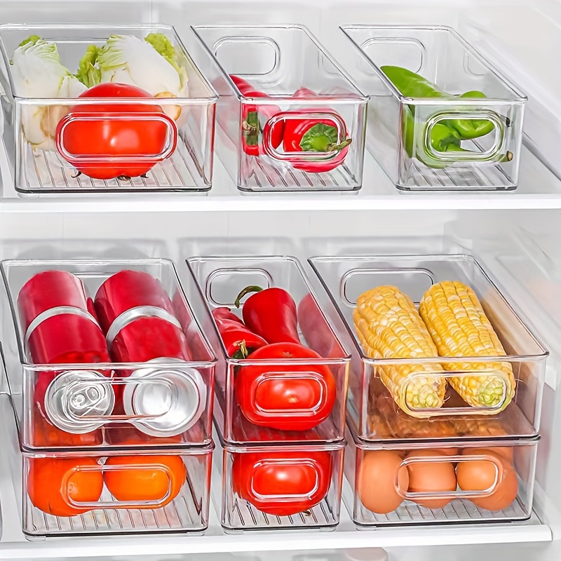 Refrigerator Food Storage Drawer Containers Platic Transparent
