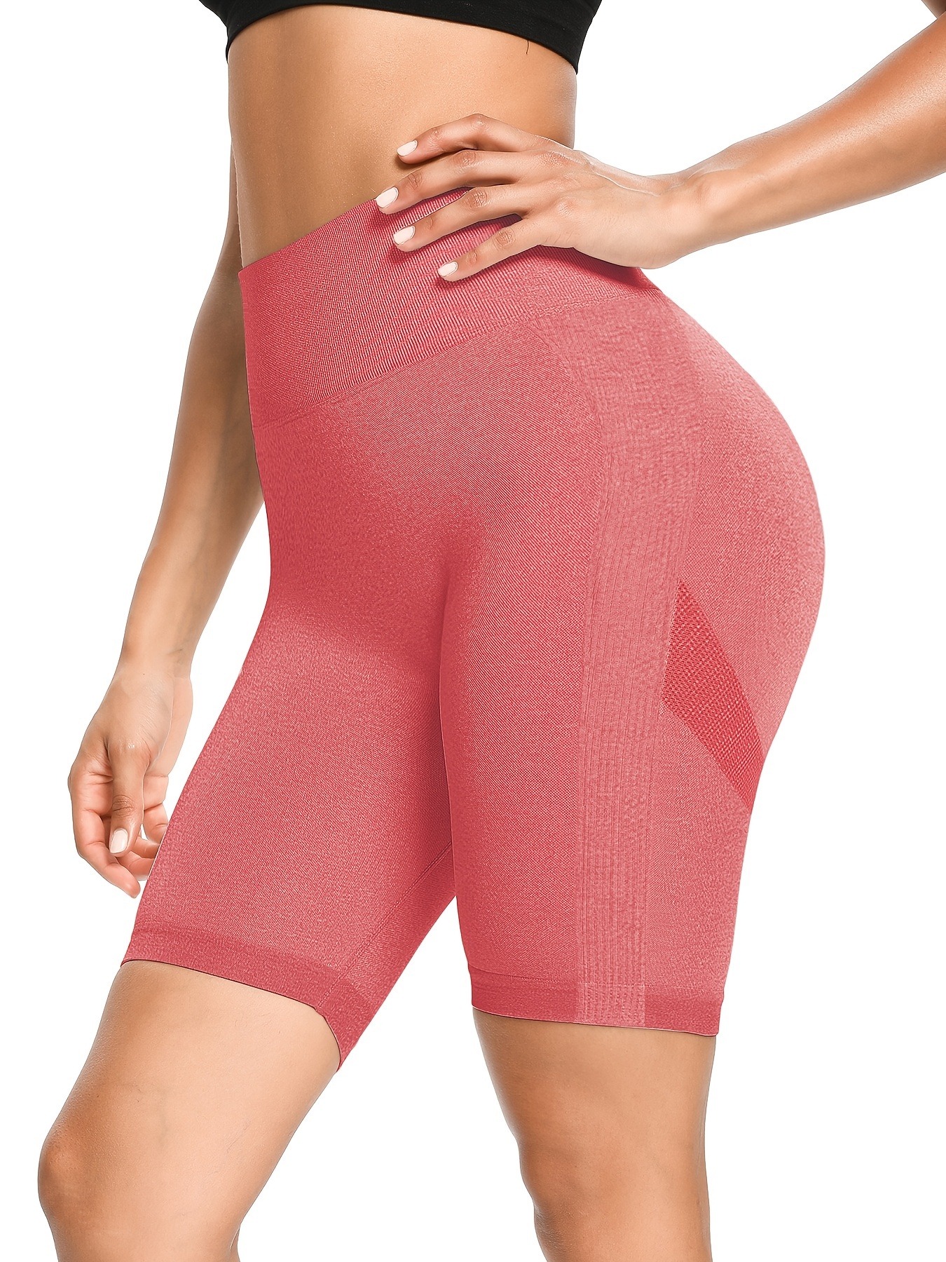 Women Workout Scrunch Butt Lifting Gym Shorts Seamless Yoga - Temu