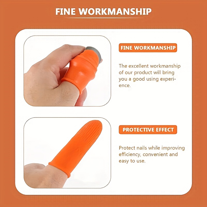 Silicone Thumb Knife Finger Protector Gears Cutting Vegetable Harvesting 