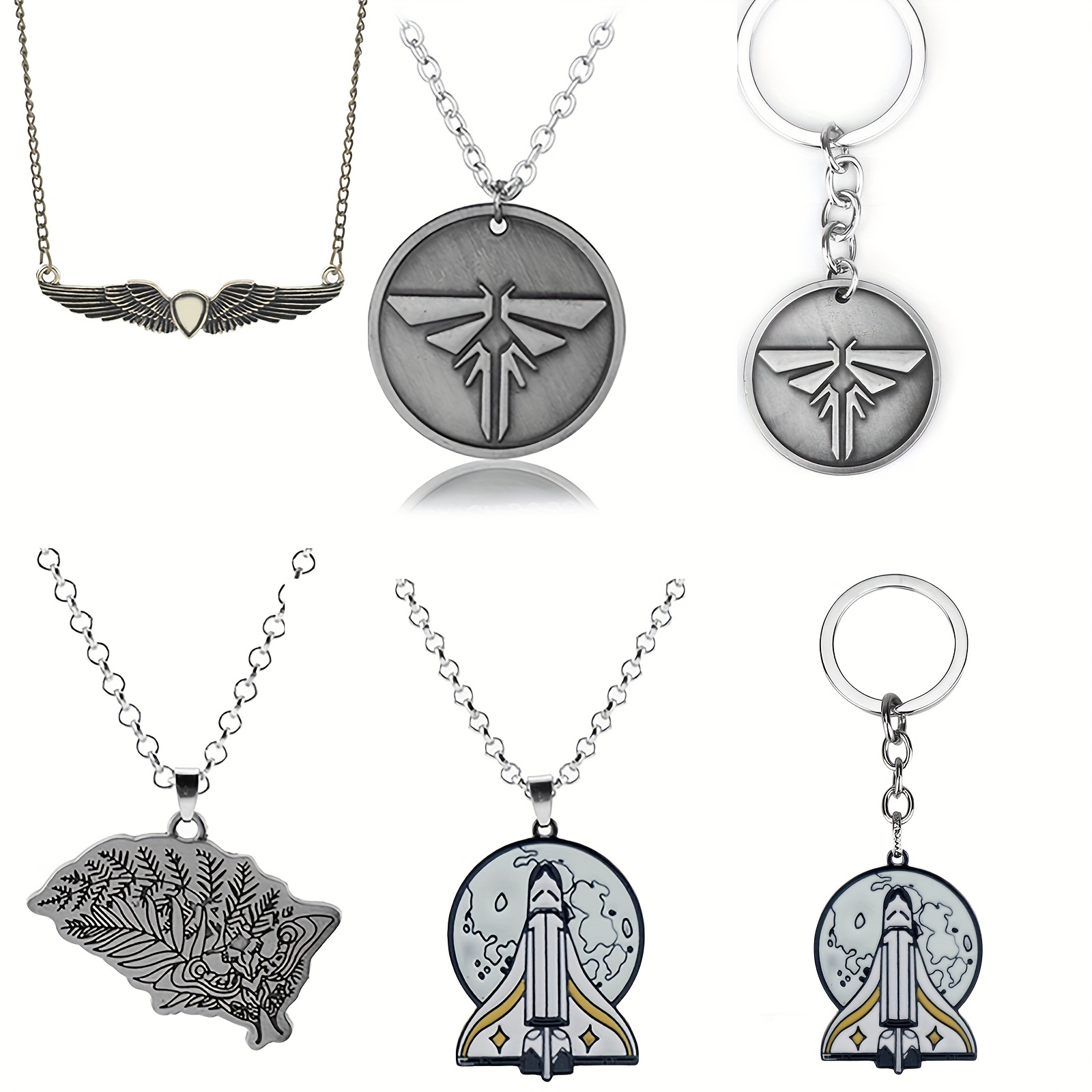 The Last Of Us Airplane Planet Pendant Necklace