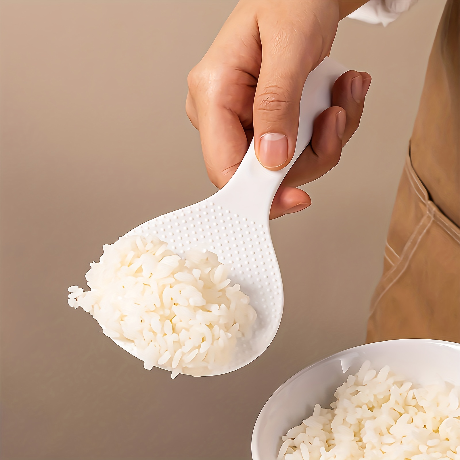 Rice Spoon Silicone Standing Rice Spoon Non stick Rice Spoon - Temu