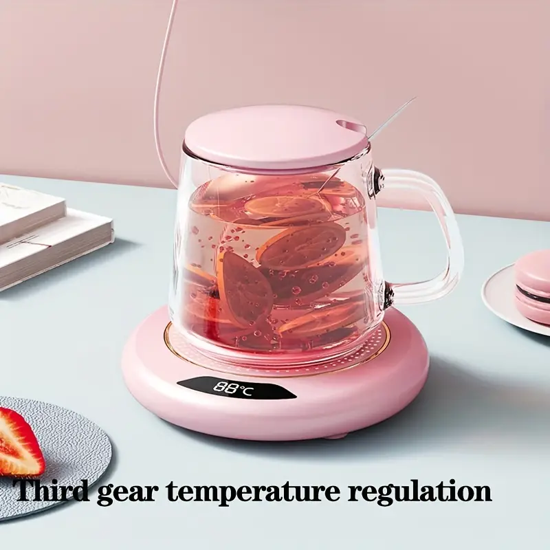 Intelligent Coffee Cup Heater With Thermostat, Coaster, And Gravity Switch  - Perfect For Hot Coffee, Tea, Espresso, Milk, And Candle Wax - Automatic  On/off - Ideal For Home And Office Desks - Temu