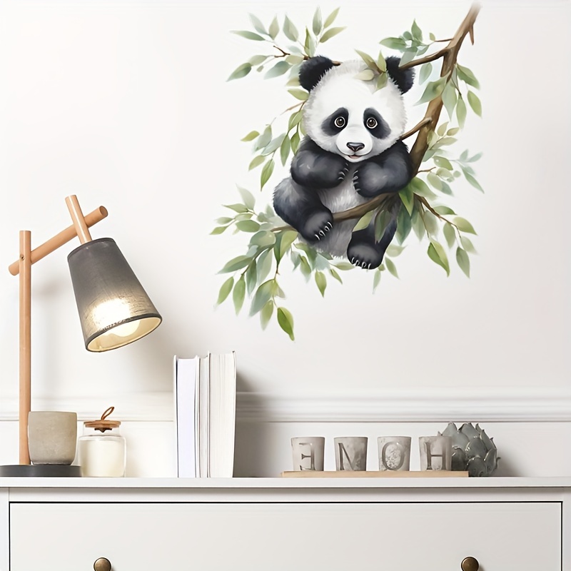 

1pc Cute Cartoon Panda Branch Wall Decal, 15.7x19.6inch Plastic Sticker For Room, Bedroom, Hallway, Home Decor, Aesthetic Home Decoration, Room Decor, Beautify Your Home