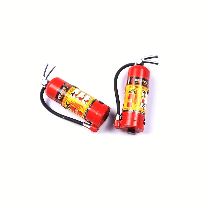 Mini extintor de incendios para coche teledirigido, herramienta de  decoración para TRX4 Axial SCX10 TAMIYA CC01