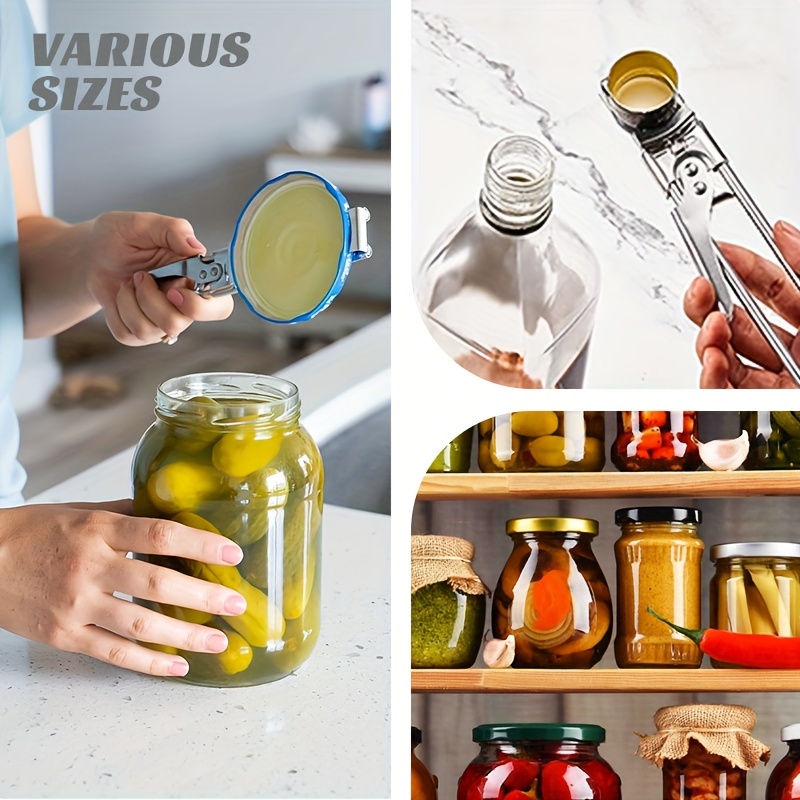  Adjustable Jar Opener, Adjustable Multifunctional Stainless  Steel Can Opener Jar Lid Gripper, Manual Jar Bottle Opener Kitchen  Accessories : Home & Kitchen