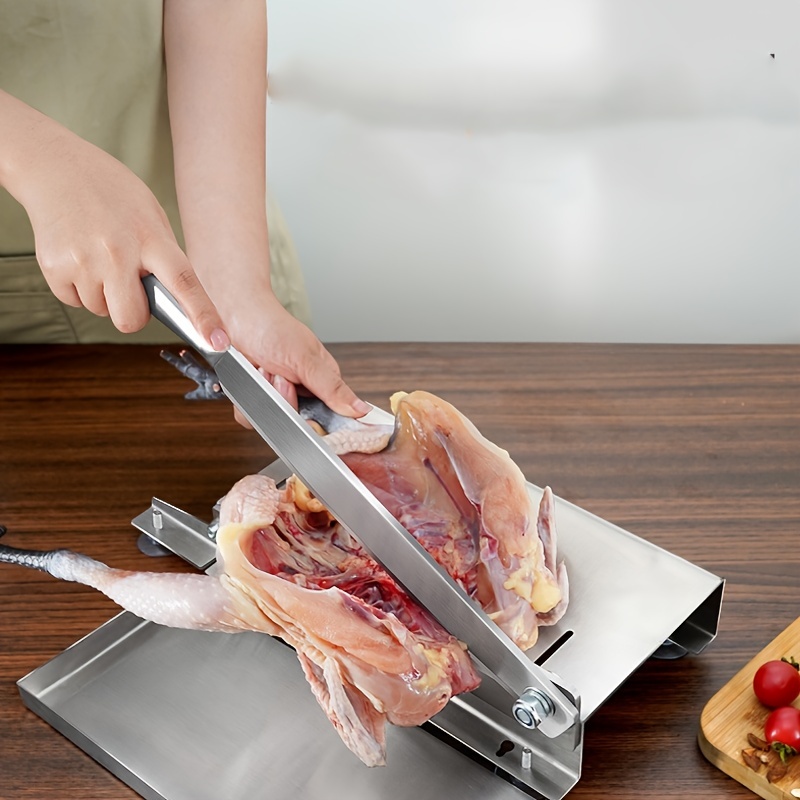 Stainless Steel Manual Meat Slicer - Perfect For Slicing Beef, Mutton, And  More - Deli Slicer For Fresh And Frozen Meats - Temu United Arab Emirates