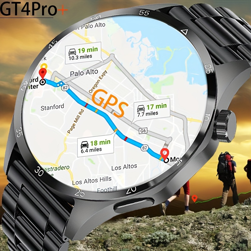 2023 New Gt4pro Smartwatch Men Hd Screen Nfc - Temu