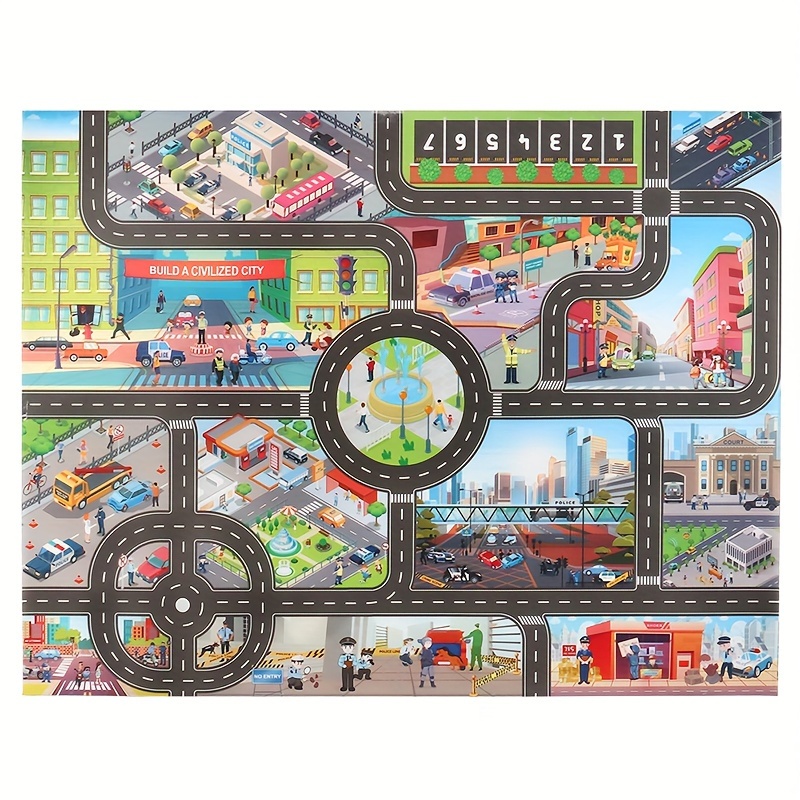 Image of Popular Game Scene Maps, City Scenes, Scene Maps, Game Mats, City-themed Game Mats, And Themed Traffic Route Maps