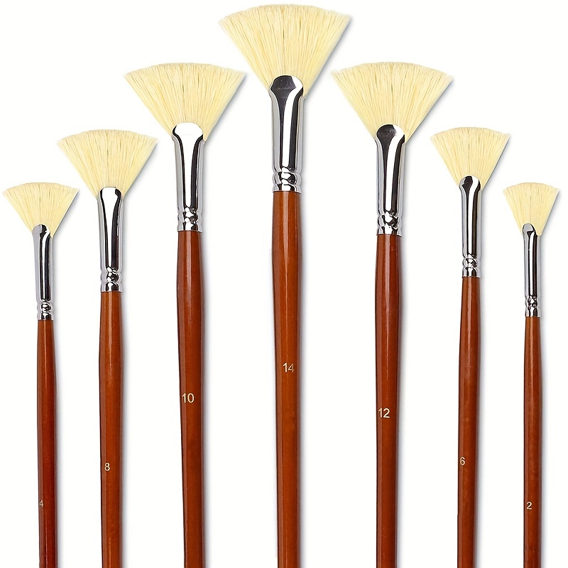 Detail Paint Brushes Set 9pcs Miniature Brushes for Fine Detailing & Art Painting - Premium Horse Bristle Brushes for Acrylic, Watercolor, Oil