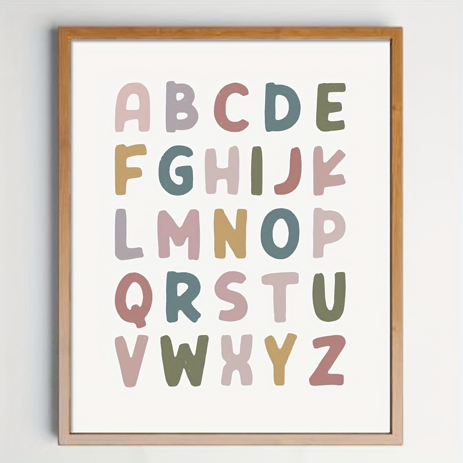 Alphabet, Classroom poster, Educational poster, Preschool, ABC poster,  Homeschool Art Print