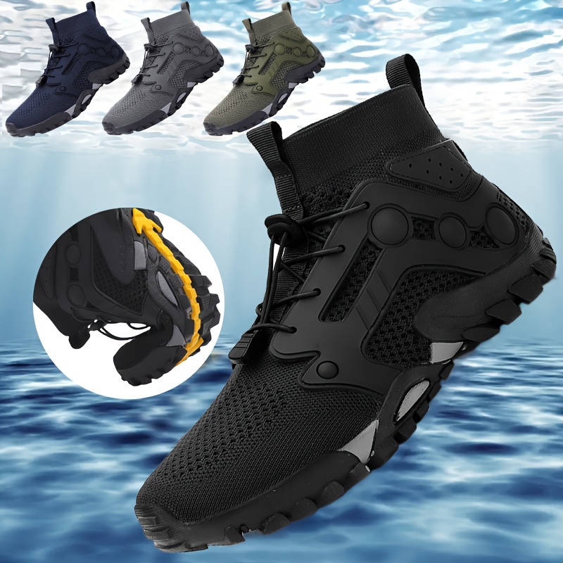 Botas transpirables para vadear al aire libre para hombre, zapatos de pesca  de secado rápido y antideslizantes, para pesca, senderismo y caza