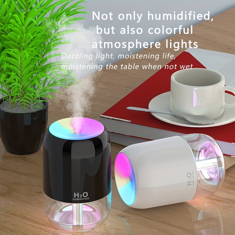 Tragbarer Luft-Ultraschall-Luftbefeuchter, Aroma-Diffusor,  H2O-Luftbefeuchter für Zuhause, Auto, USB-Nebelhersteller, USB-Diffusoren,  Lufterfrischer