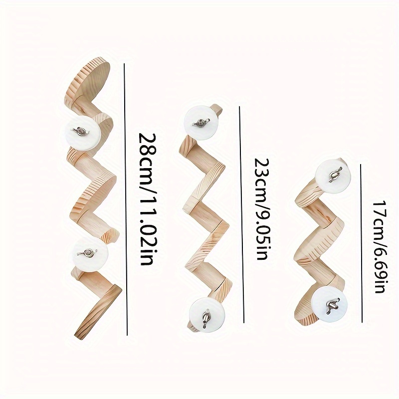 Parrot Climbing Ladder Solid Wood Stairs for Bird Toy