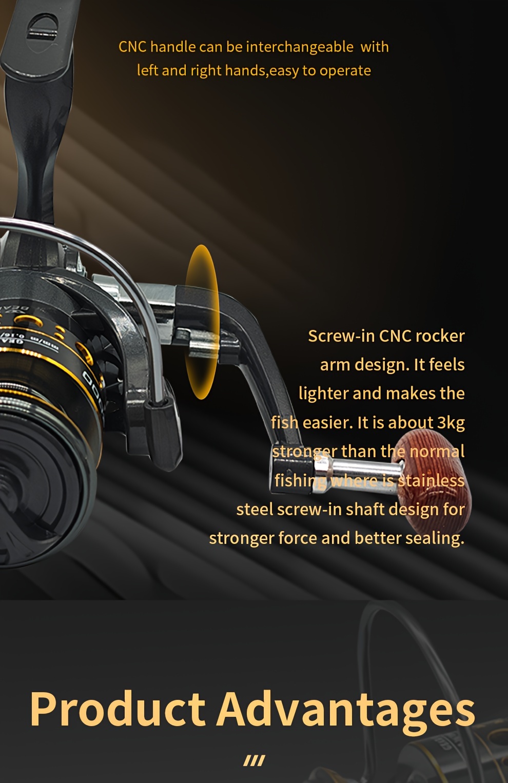 1pc bk 2000 7000 series spinning reel 5 2 1 gear ratio metal fishing reel fishing tackle for freshwater saltwater details 6