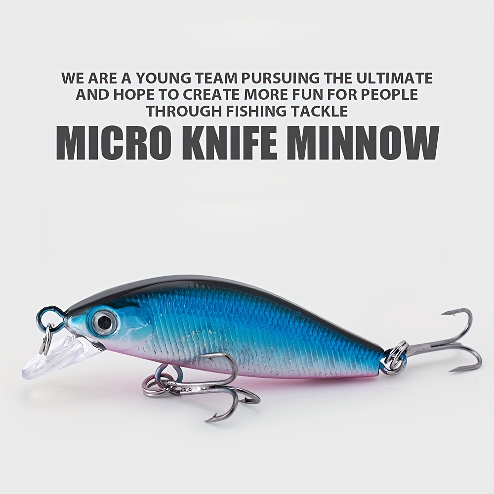 Micro Knife Minnow Fishing Lure Bait Artificial Plastic - Temu