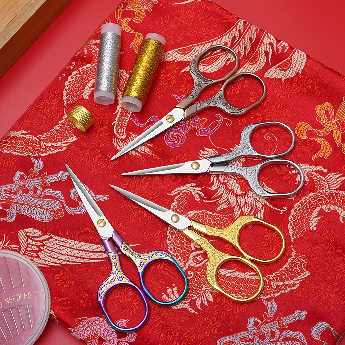 Stainless Steel Paper cut Embroidery Scissors Vintage - Temu